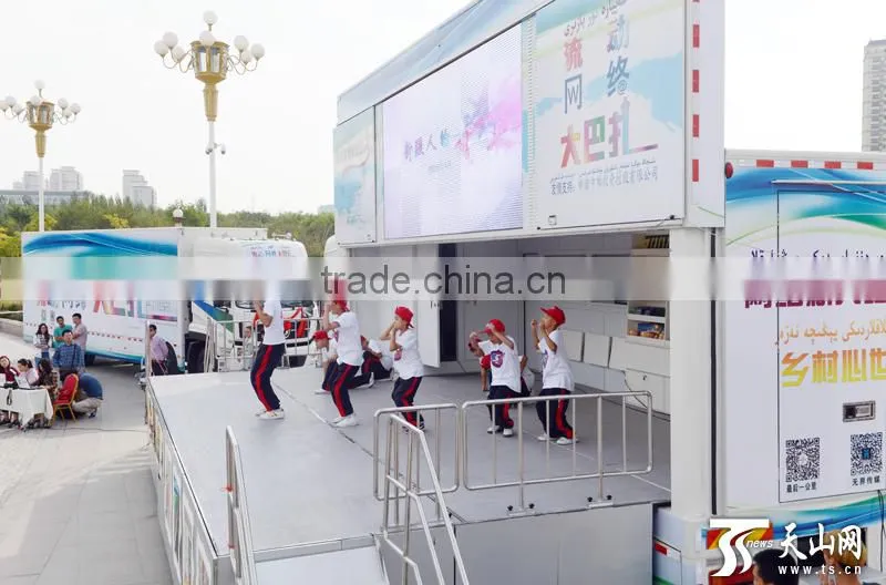YEESO Mobile LED, Mobile LED Advertising stage container C40for Outdoor Publicity and advertisement!