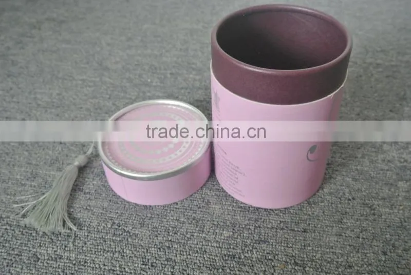 pink cosmetic packaging paper core tube