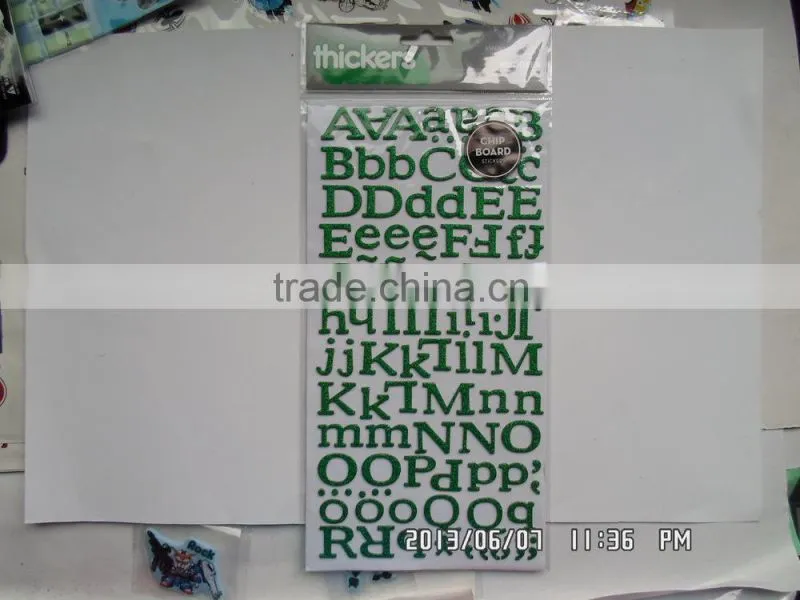 simple acrylic diamond 26 alphabet letter sticker