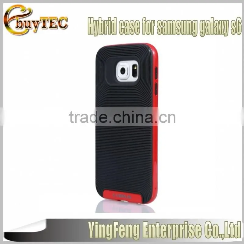 Alibaba china Hot Selling Crucial Bumper Dual Layer case for samsung s6, for samsung s6 case with 10 colors