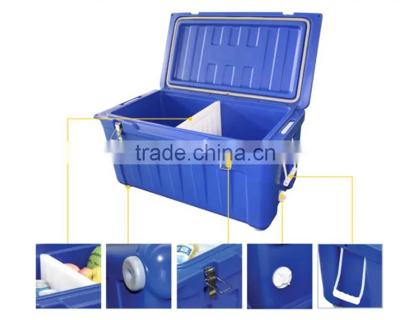 Rotomold cool box, Keep Ice Longer, Ice Cool box ( LLDPE+PU insulation)