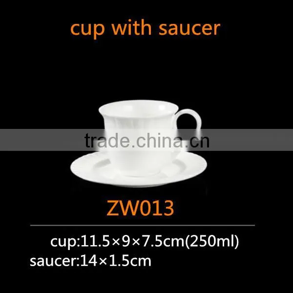 200ml bone china ceramic tea cup unique shape coffee cup and saucer