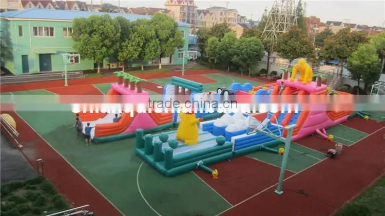 giant newest cheap inflatable obstacle course for sale