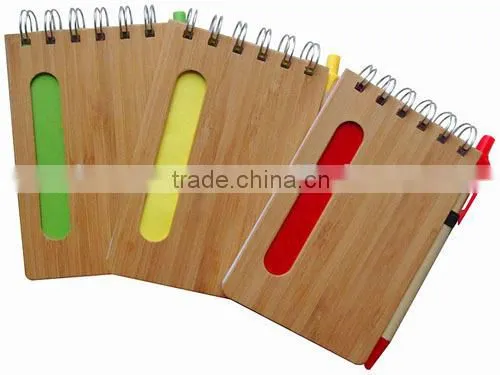 Eco-friendly wooden notebook