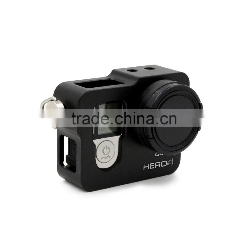 Telesin Aluminium Alloy CNC Protective Housing Shell Case for Go Pro Hero3+/4
