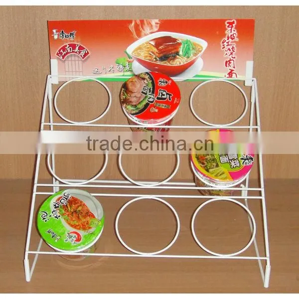 counter top fast noodle display stand