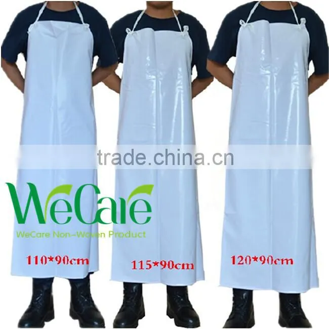 Disposable white PVC Apron