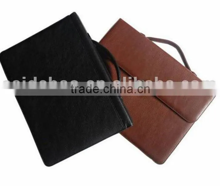 Top quality genuine leather fireproof briefcase