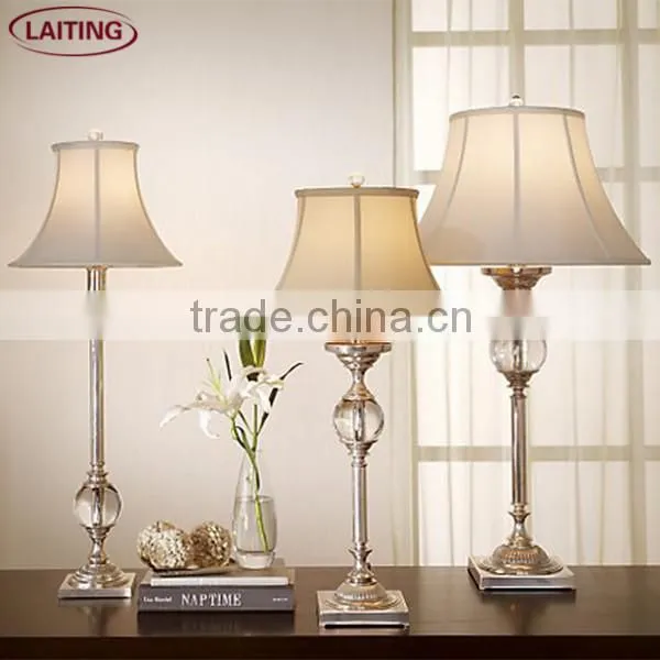 Crystal stand table lamp and floor lamp
