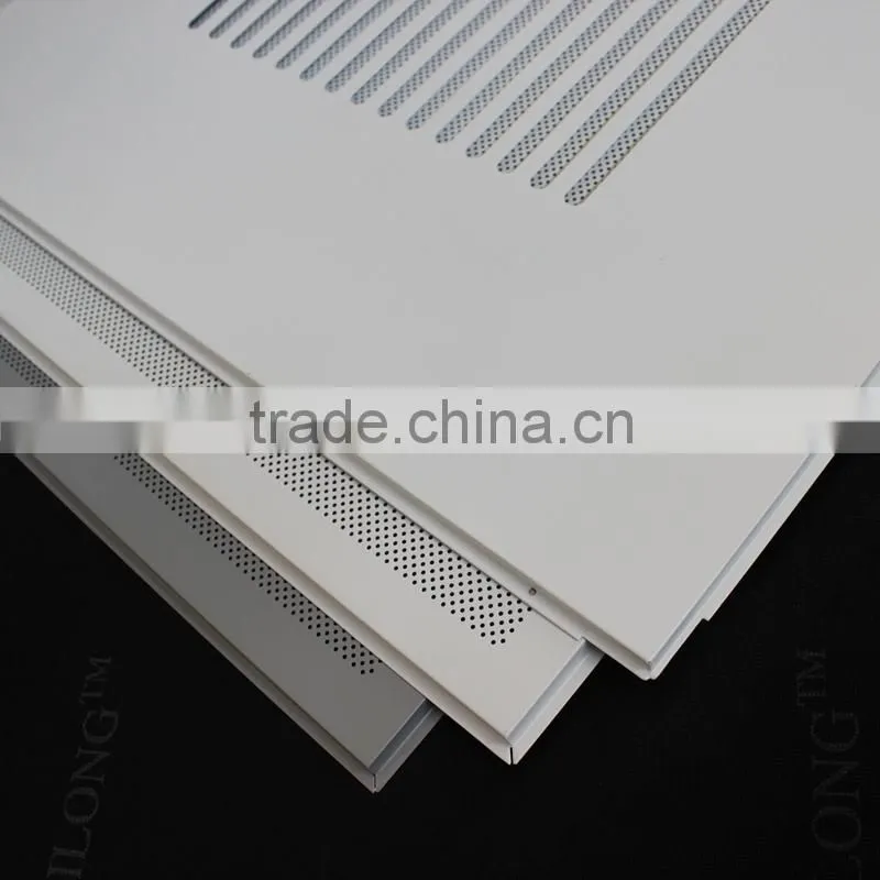 Rustproof Perforated T Grid Metal Office False Ceiling 600x600mm