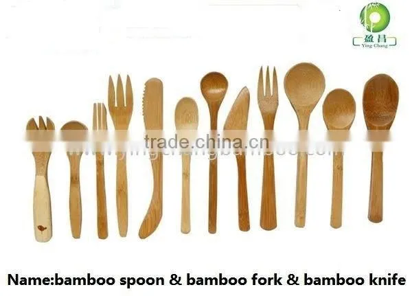 wooden spaghetti fork and spoon