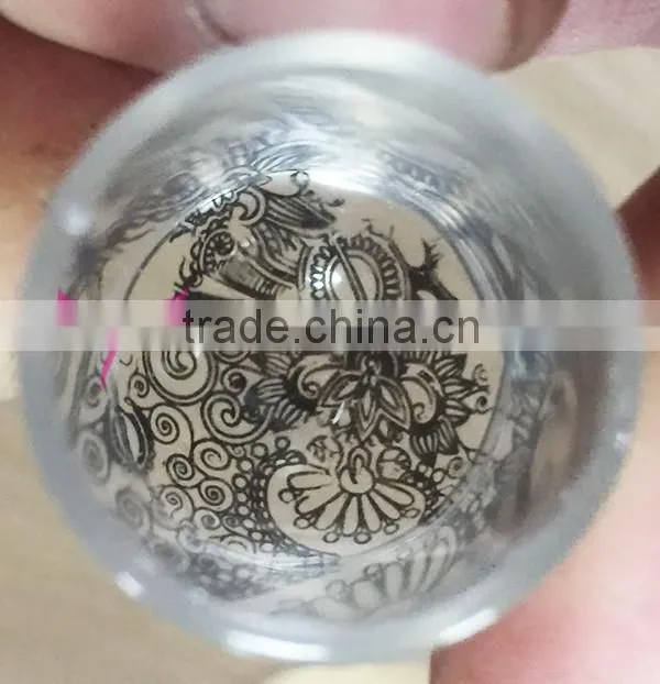 Nail clear jelly stamper with cap 2.8cm stamper head welcome OEM/ODM we also have 3.8cm head