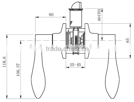 Canada wholesale tubular Lever handles