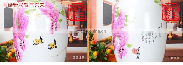 Chinese style ceramic hanging pendant led decorative fancy light