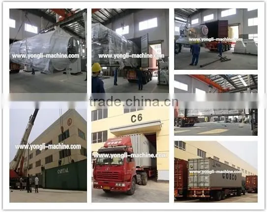 long service time biomass powder rotary drum dryer with overseas service supply
