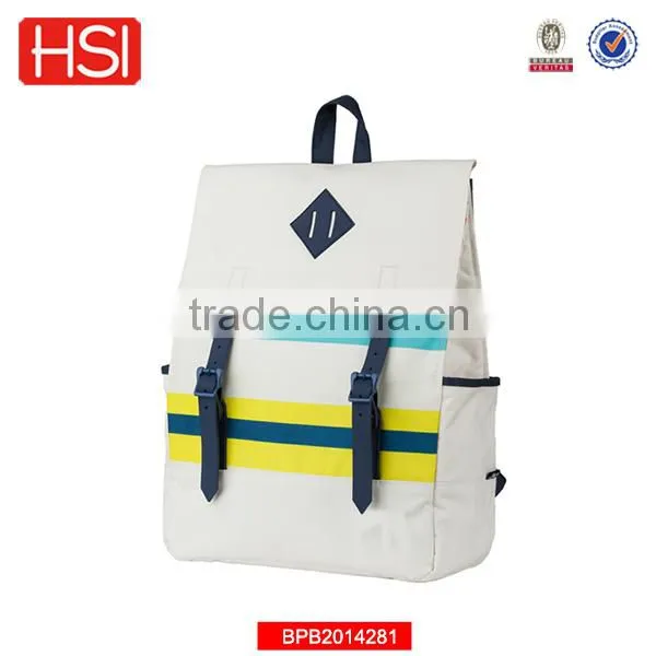 2016 new products fashion backpack with side pocket