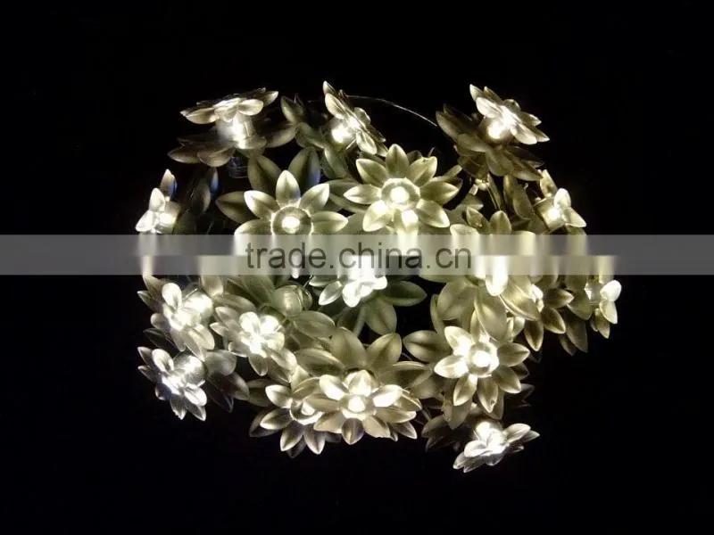 LED Solar String Lights With Lotus led christmas decoration light