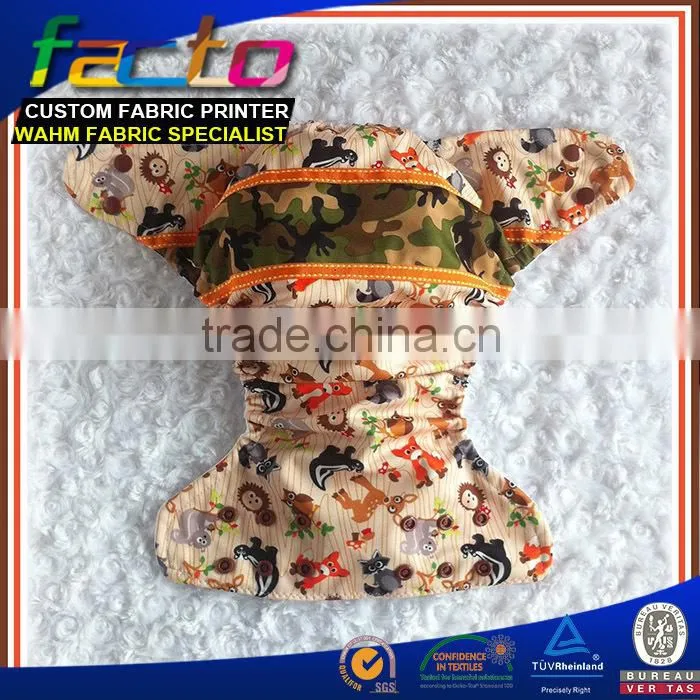 Polyester Interlock PUL fabric, 100% polyester for diaper