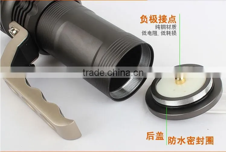 3200 rechargeble 2*18650 Batteries 3W 150lumens XPE led Working Flashlight