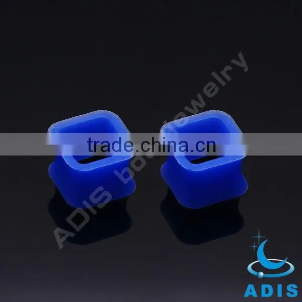 fancy silicone ear gauges plug expanders square