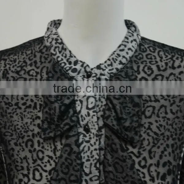 latest designs for women of ladies burn out fashion shirt