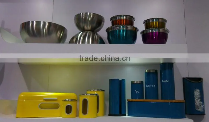 stainless steel bread storage boxes set