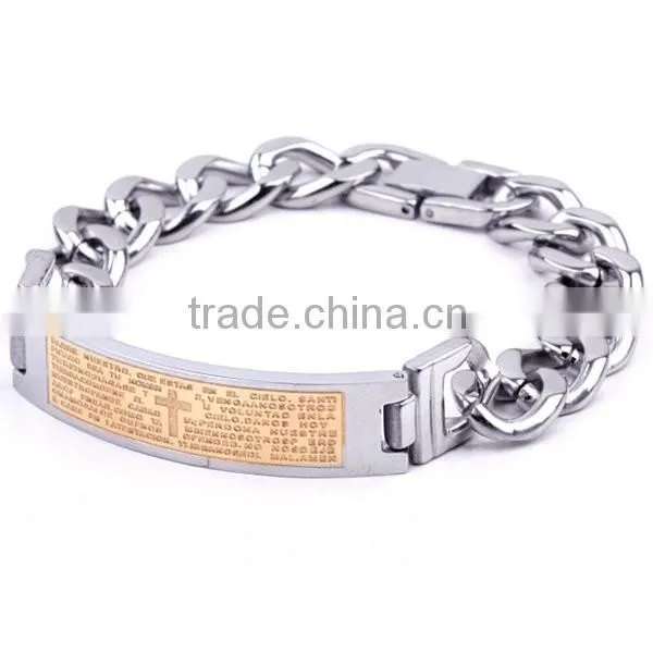 Stainless steel cuba bracelets religious jewelry