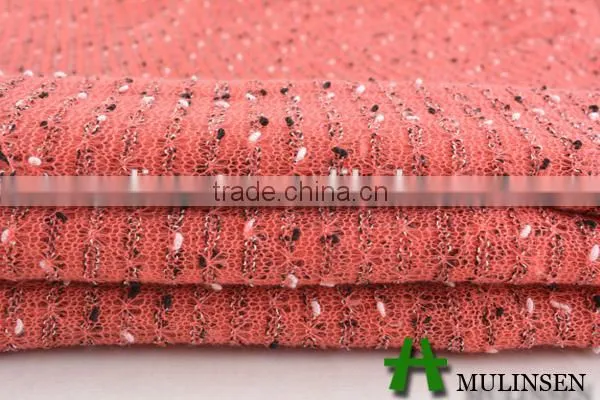 Mulinsen ring spun polyester solid dyed knit fabric for sweater