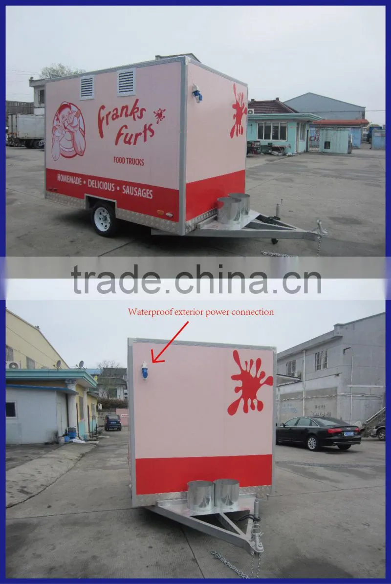 European quality , Chinese Price car food truck mobile food vending mobile food van for sale