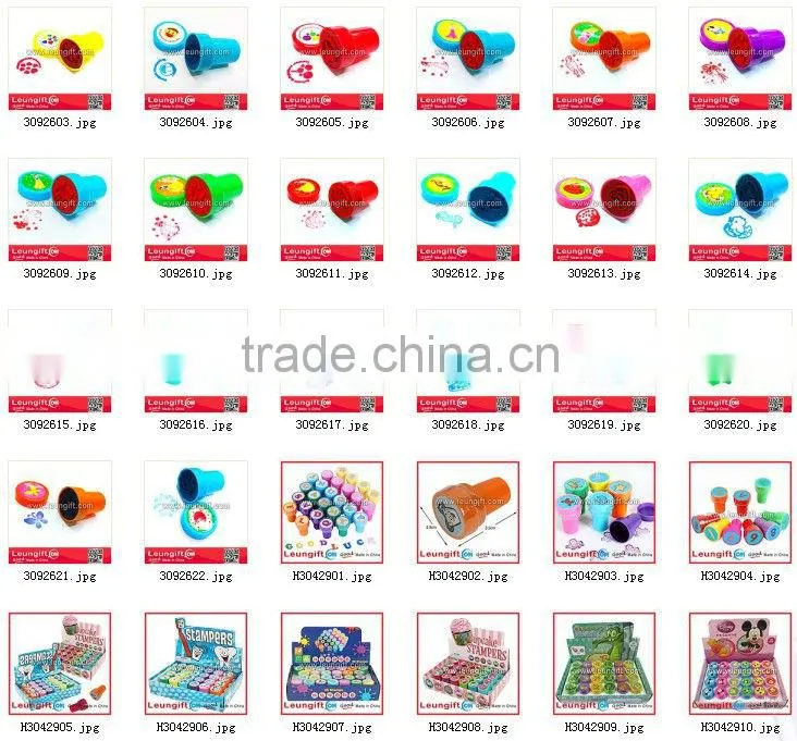 Green stamp heartshape printing kid's stamper toy
