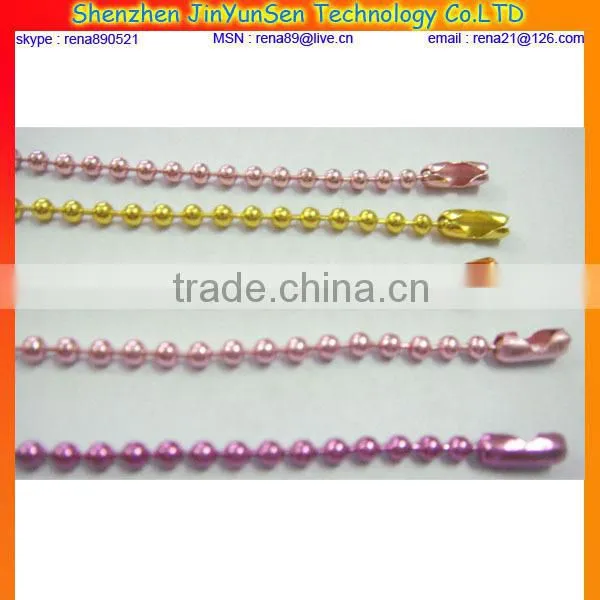 iron ball chain necklace with clasp