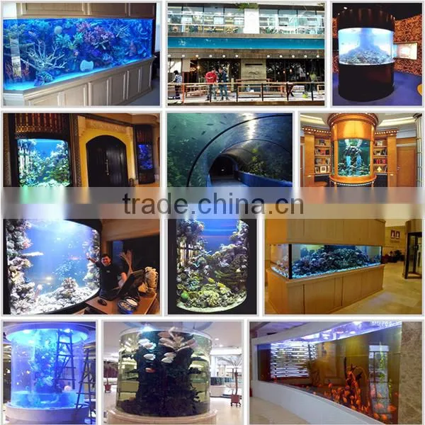 10mm to 350mm customized transparent thick acrylic aquarium panel supplier