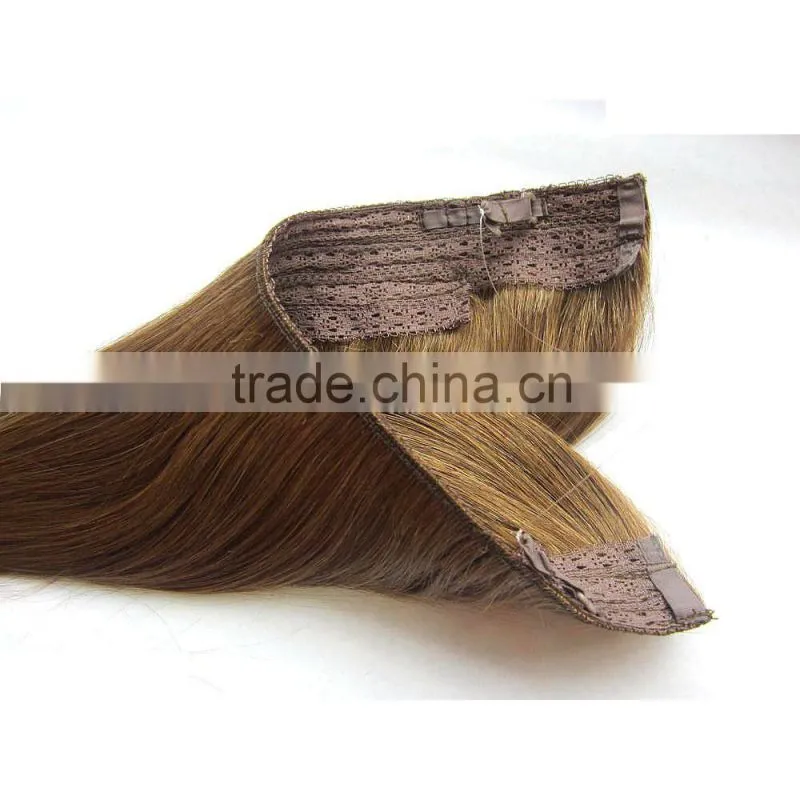 european hair extension 100 human hair extension Flip In Halo Hair Extension