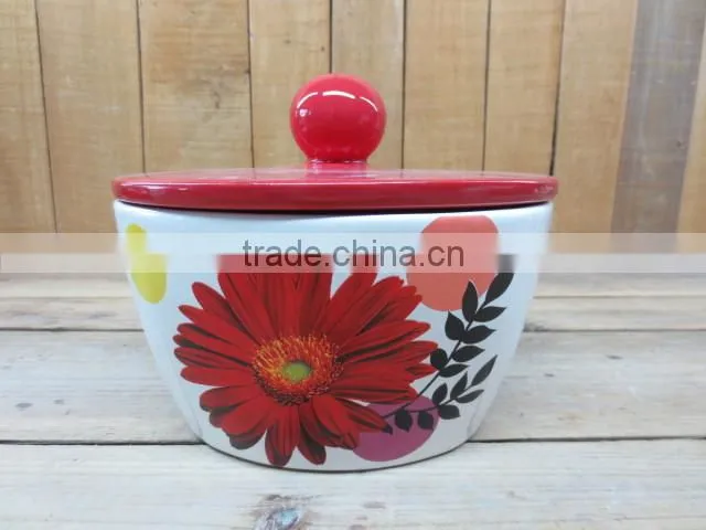 decorative new cosmos ceramic oil and vinegar cruets set