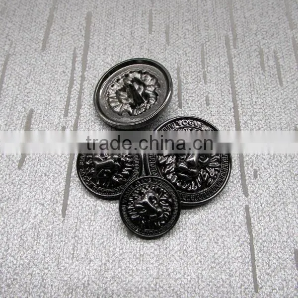 Various Size And Type Lion Face Metal Buttons For Clothing