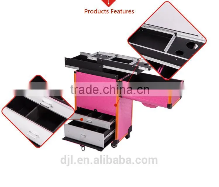 Sunrise Hot Sale Brand Hairdresser Professional Travelling Hairdresser Trolley Case