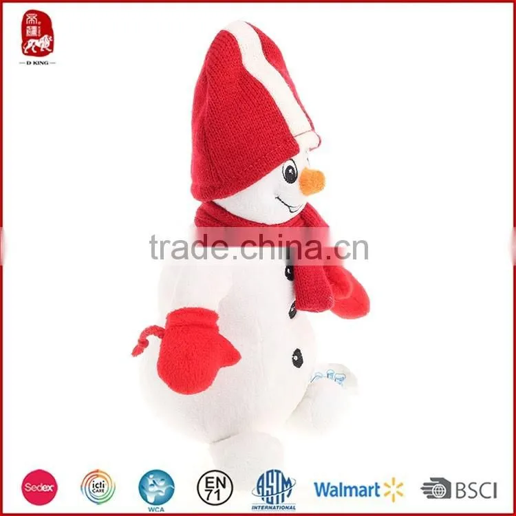 Wholesale custom plush toys lovely Christmas snowman to send their children