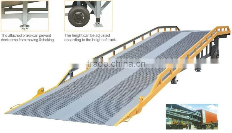 yard ramps for loading and unloading container mobile dock ramp
