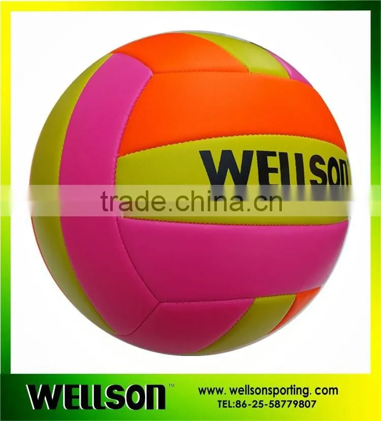 Pink promotional volleyball