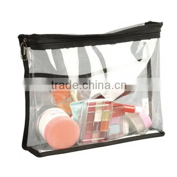 clear waterproof pvc cosmetic bag with low price