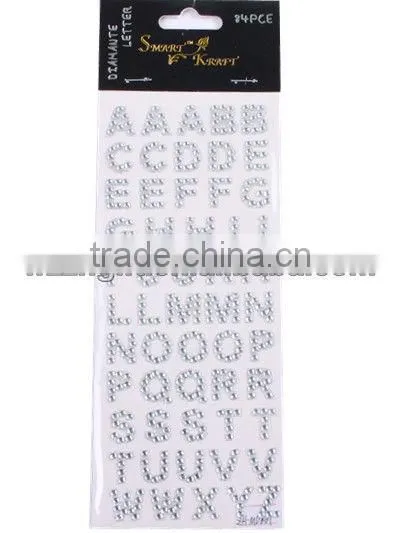 Acrylic Crystal Laptop Letter Sticker