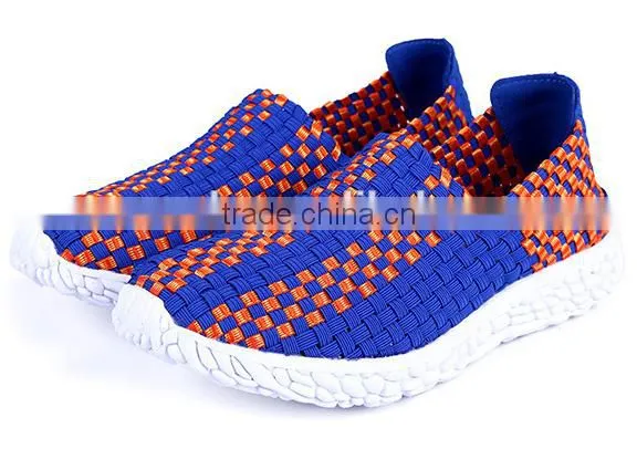 trendy woven elastic comforable handmade shoe sport shoe
