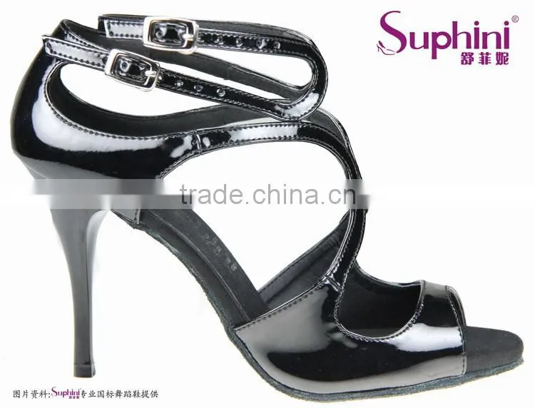 Suphini New Arrival Dance Woman Shoes Big Crystal Tango Dance Shoes