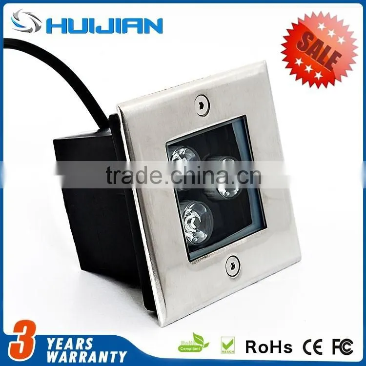 zhongshan led lighting CE ROHS recessed round 3W 6w 9w 12w 15w 18w led underground light housing
