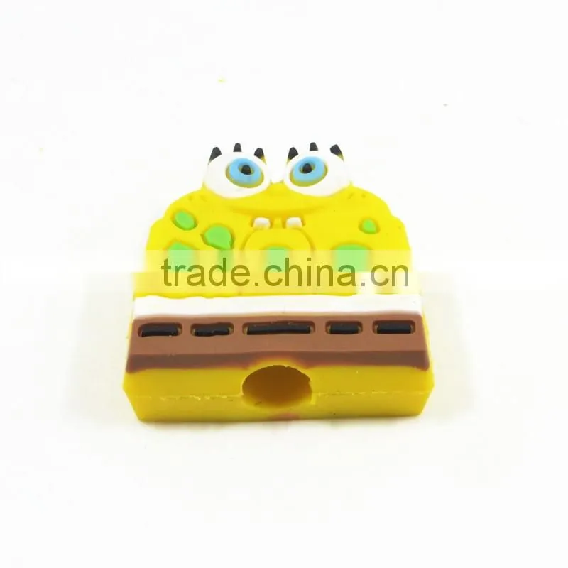 3d custom cartoon PVC pencil topper rubber pen topper/ cartoon toppers