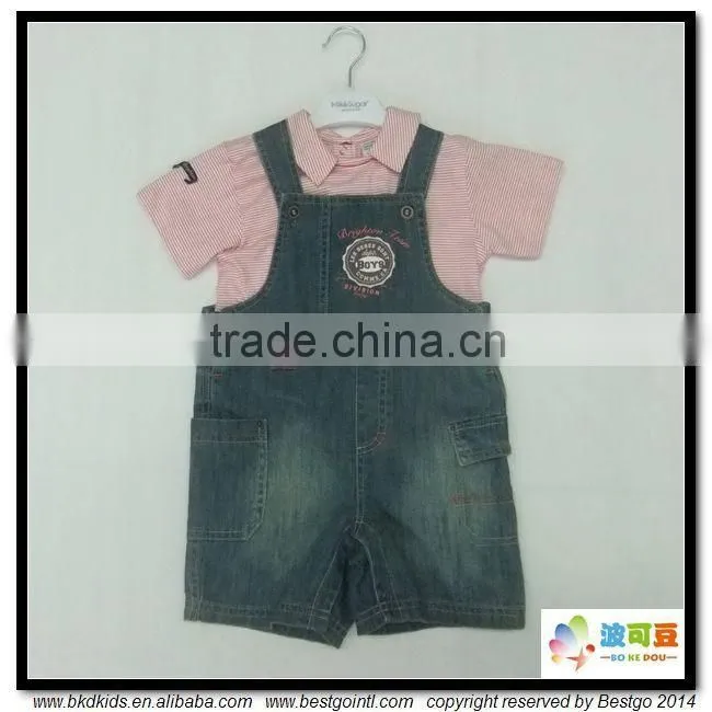 BKD2015 new arrival baby summer clothes jeans set