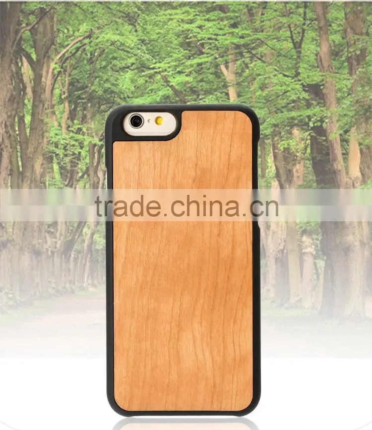 Wholesale Phone Case Made of Cherry wood and PC Cell Cover for IPhone 6s