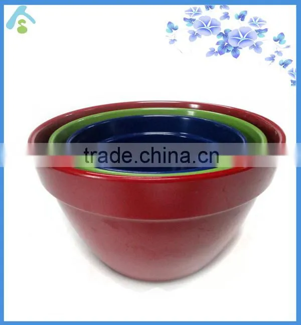 decorative colored melamine deep bowl made in china