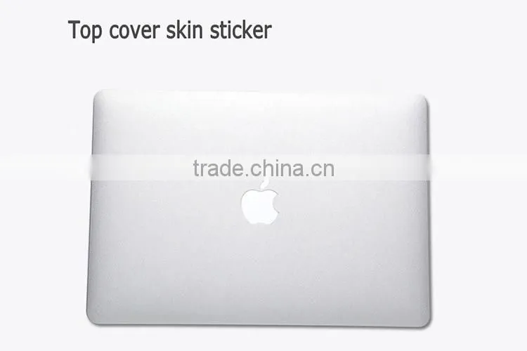 Wholesale custom waterproof adhesive protective laptop sticker for macbook pro 15 retina