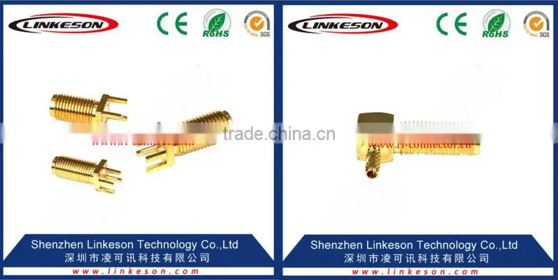 Linkeson sma female pin pcb mounting methods